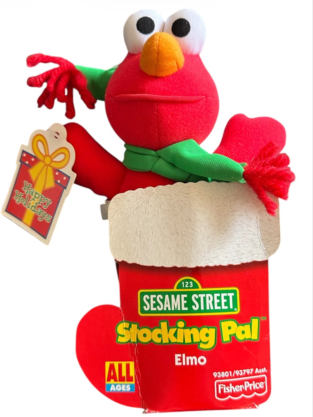 Fisher-Price Elmo Red and Green Stocking Pal